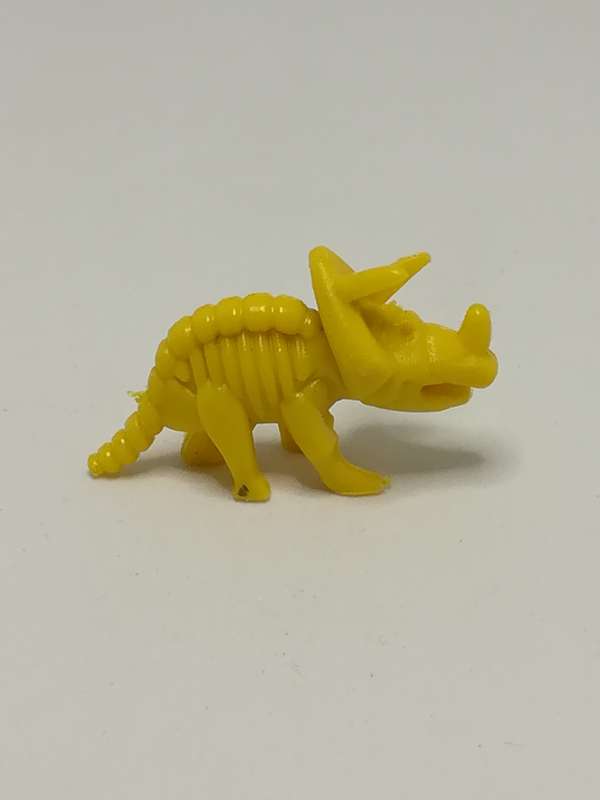 Miniature Yellow Horned Dinosaur (Miniature, suitable for printer's tray)