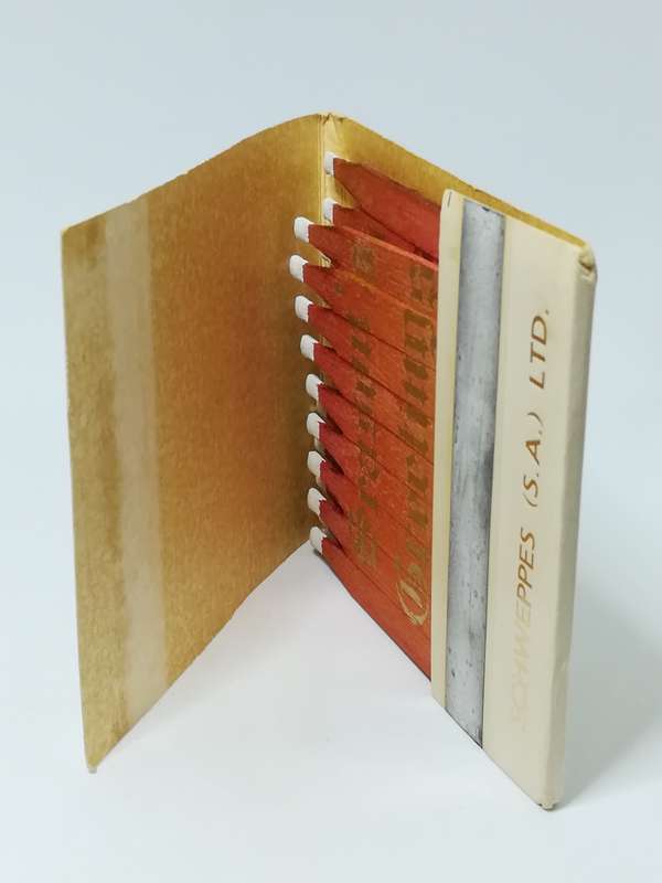 Small Christmas Card Match Box with Matches