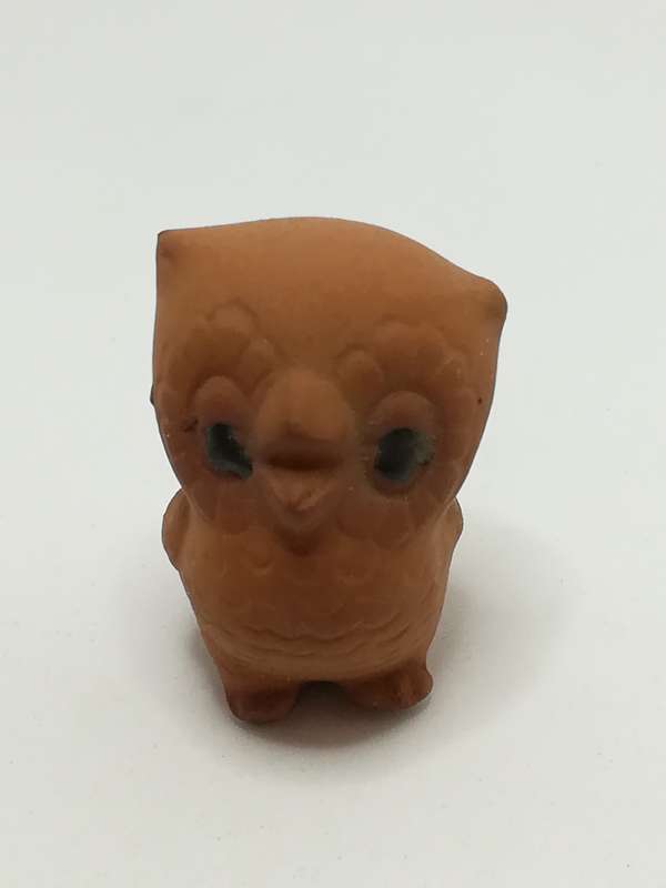 Miniature Ceramic Owl Black Eyes (Miniature, suitable for printer's tray)