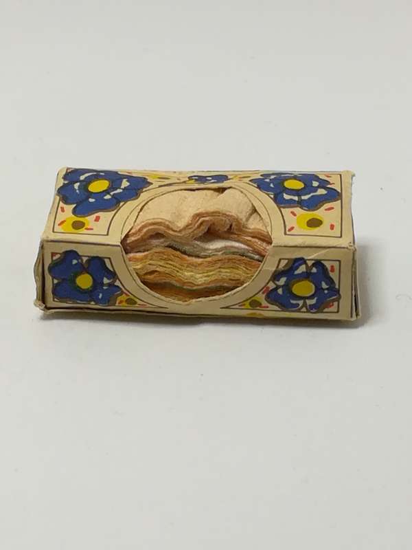 Miniature Tissue Box with Painted Design (Miniature, suitable for printer's tray)