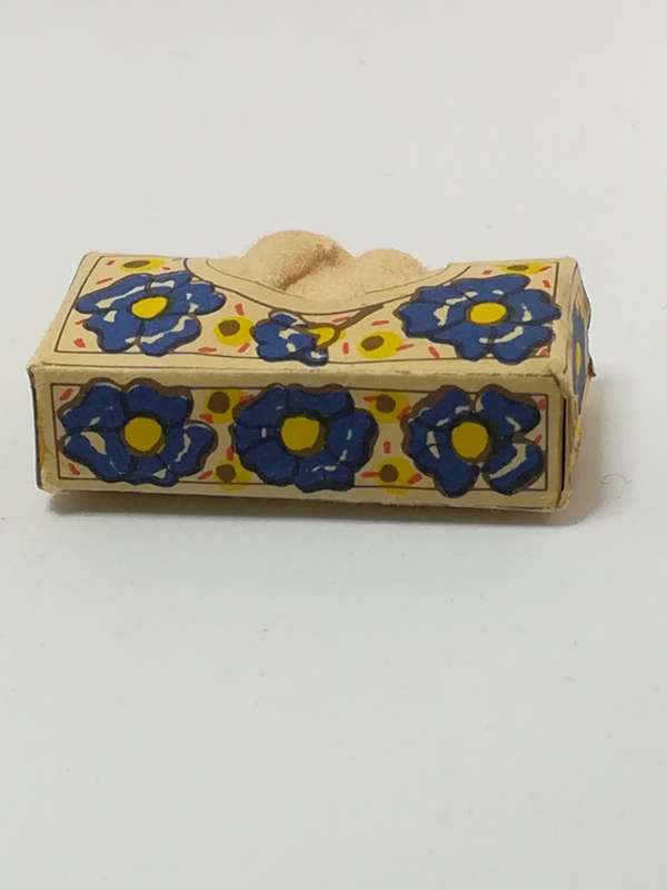 Miniature Tissue Box with Painted Design (Miniature, suitable for printer's tray)