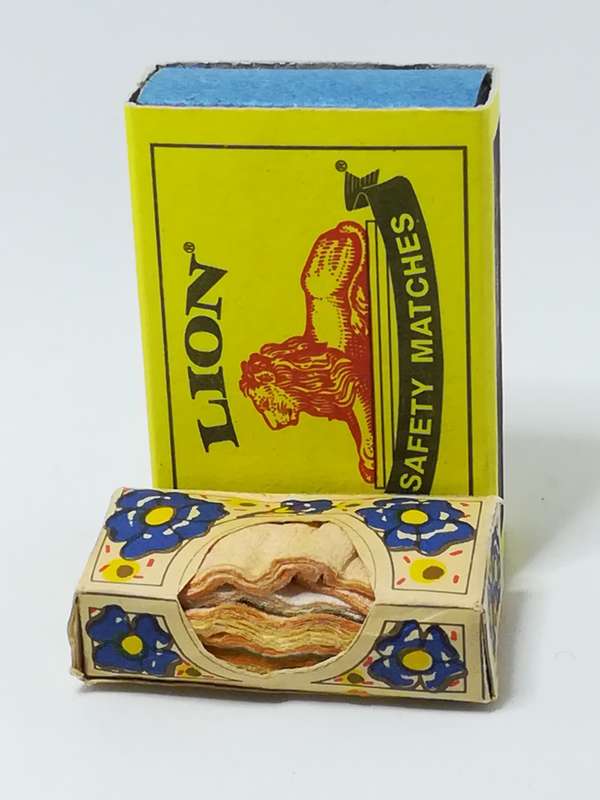 Miniature Tissue Box with Painted Design (Miniature, suitable for printer's tray)
