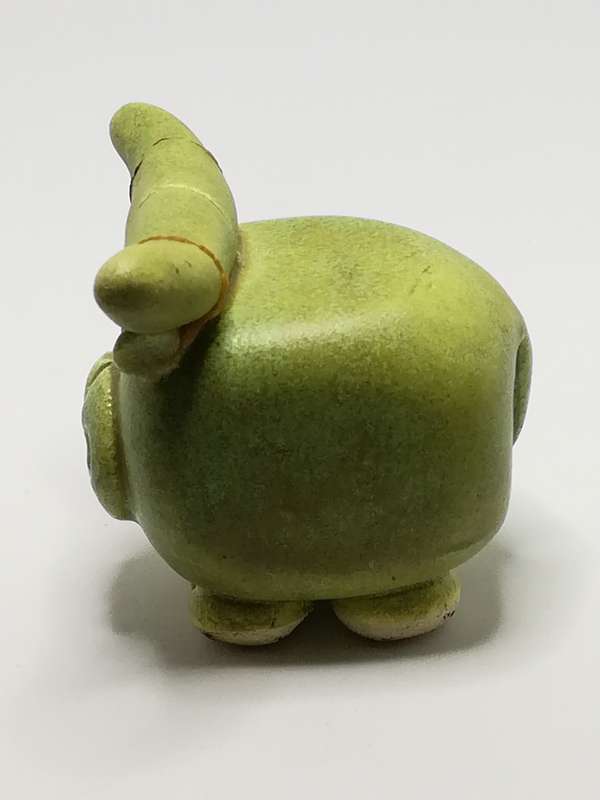 Miniature Ceramic Jade Cow Unique Horns (Miniature, suitable for printer's tray)