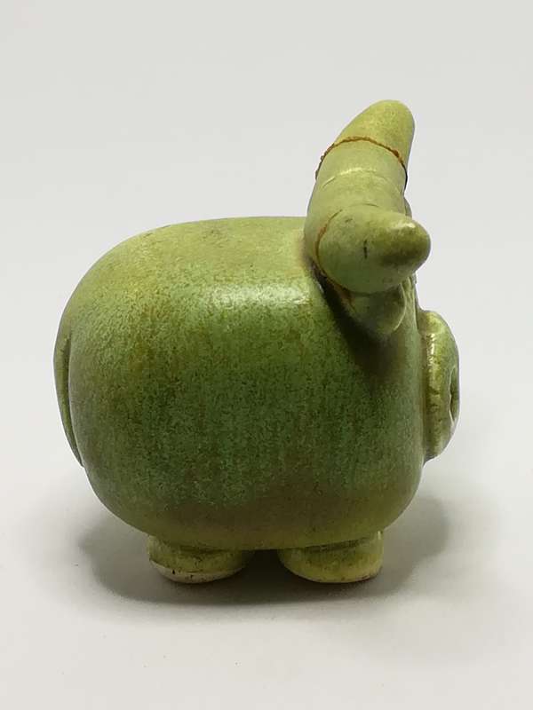 Miniature Ceramic Jade Cow Unique Horns (Miniature, suitable for printer's tray)