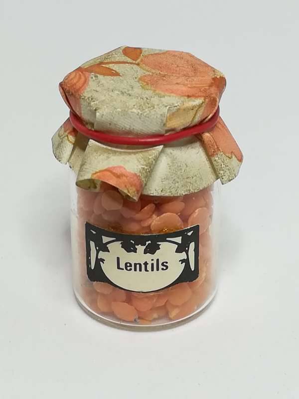 Miniature Bottle Lentils (Miniature, suitable for printer's tray)