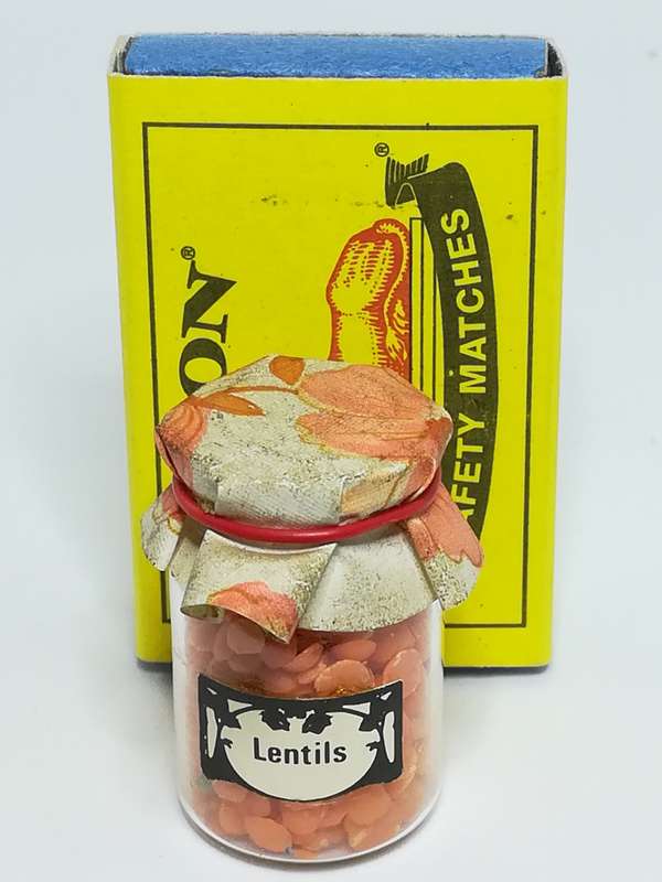 Miniature Bottle Lentils (Miniature, suitable for printer's tray)