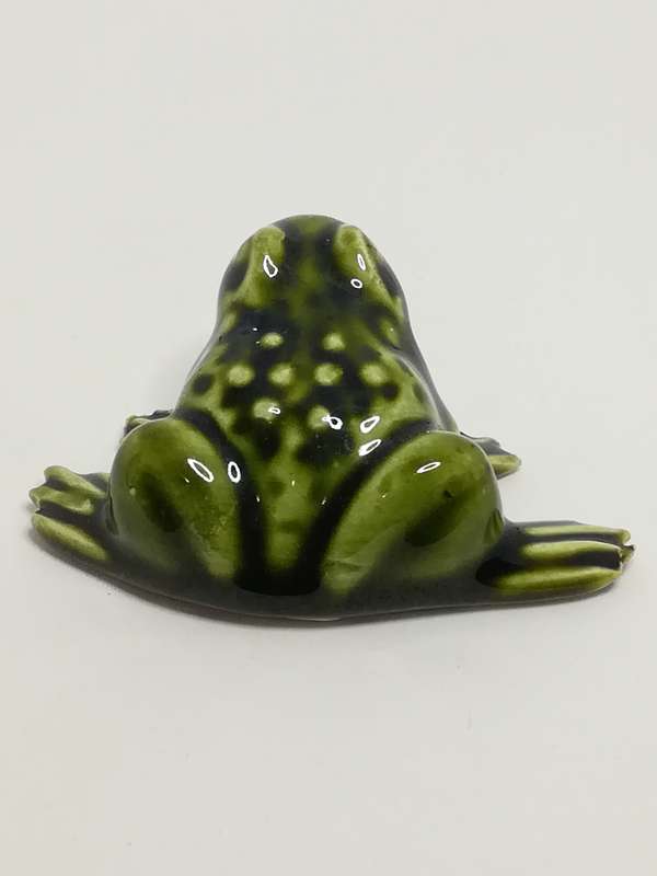 Miniature Ceramic Dark Green Frog (Miniature, suitable for printer's tray)