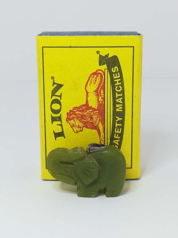 Miniature Elephant Gemstone Pendant