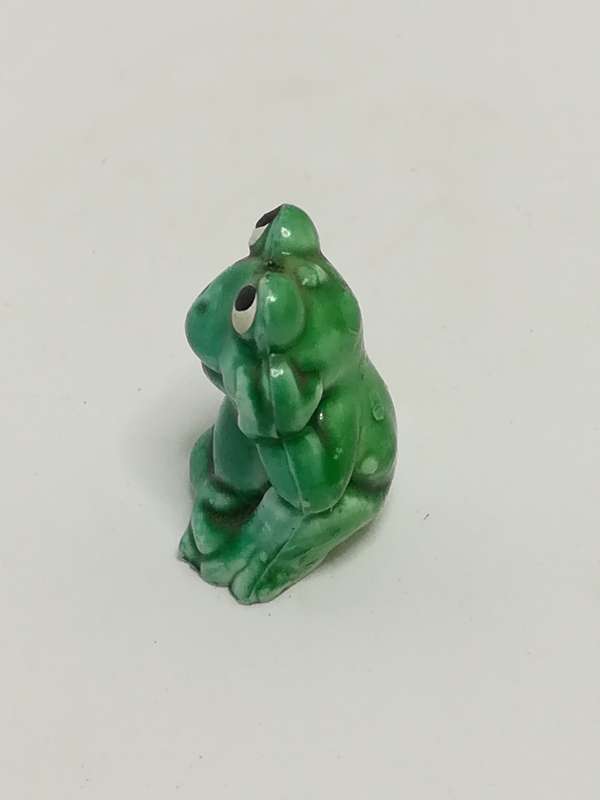 Miniature Green Frog Relaxing (Miniature, suitable for printer's tray)
