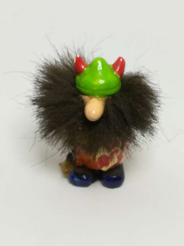Miniature Wooden Dwarf Ready For War (Miniature, suitable for printer's tray)