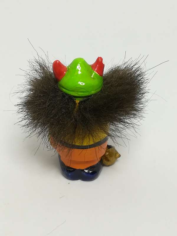 Miniature Wooden Dwarf Ready For War (Miniature, suitable for printer's tray)