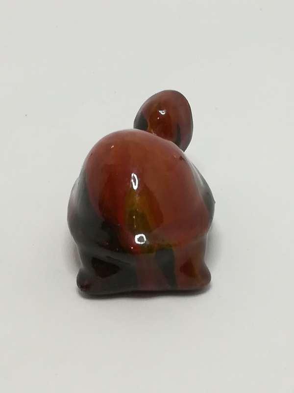 Miniature Abstract Coloured Glazed Clay Tortoise (Miniature, suitable for printer's tray)
