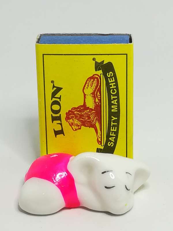 Miniature Ceramic White Elephant (Miniature, suitable for printer's tray)