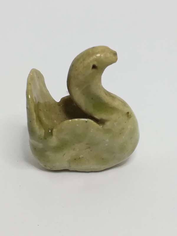 Miniature Ceramic Olive Swan (Miniature, suitable for printer's tray)