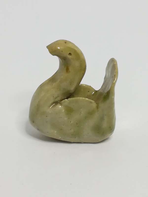 Miniature Ceramic Olive Swan (Miniature, suitable for printer's tray)