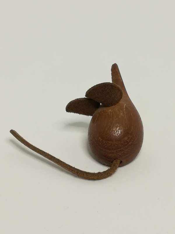 Miniature Wooden Brown Mouse Big Ears (Miniature, suitable for printer's tray)