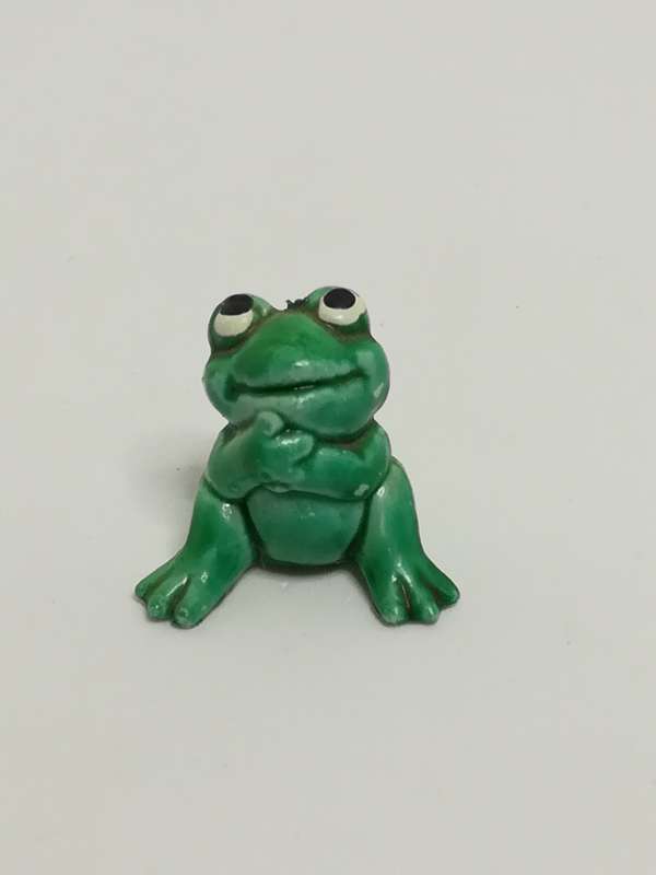 Miniature Green Frog Relaxing (Miniature, suitable for printer's tray)