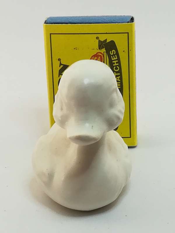 Miniature White Ceramic Duck (Miniature, suitable for printer's tray)