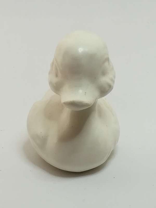 Miniature White Ceramic Duck (Miniature, suitable for printer's tray)