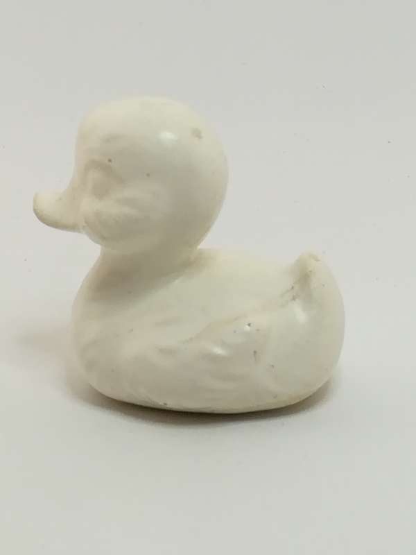 Miniature White Ceramic Duck (Miniature, suitable for printer's tray)
