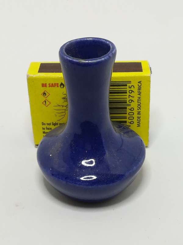 Miniature Blue Ceramic Vase (Miniature, suitable for printer's tray)