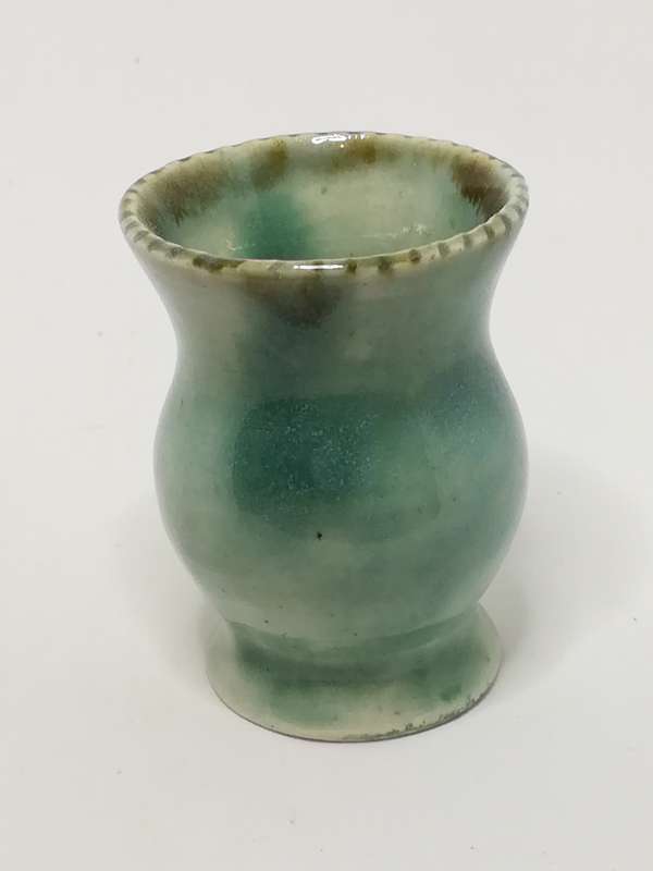 Miniature Light Green Ceramic Glazed Vase (Miniature, suitable for printer's tray)