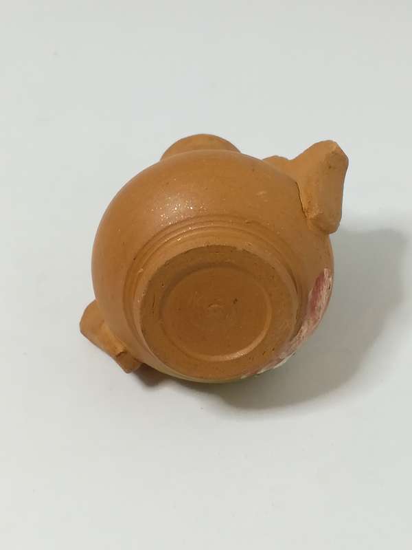 Miniature Clay Vase with Flowers & Handles (Miniature, suitable for printer's tray)