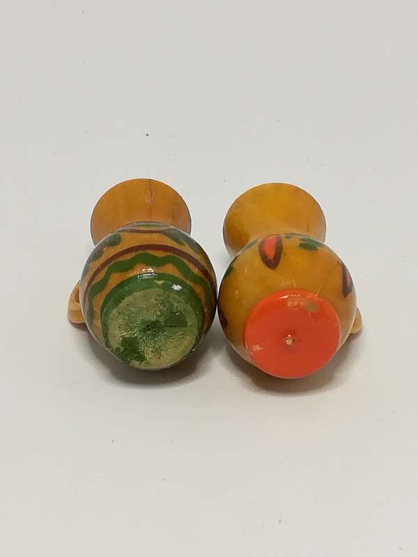 Miniature Wooden Hand-painted Milk Jugs (Set) (Miniature, suitable for printer's tray)