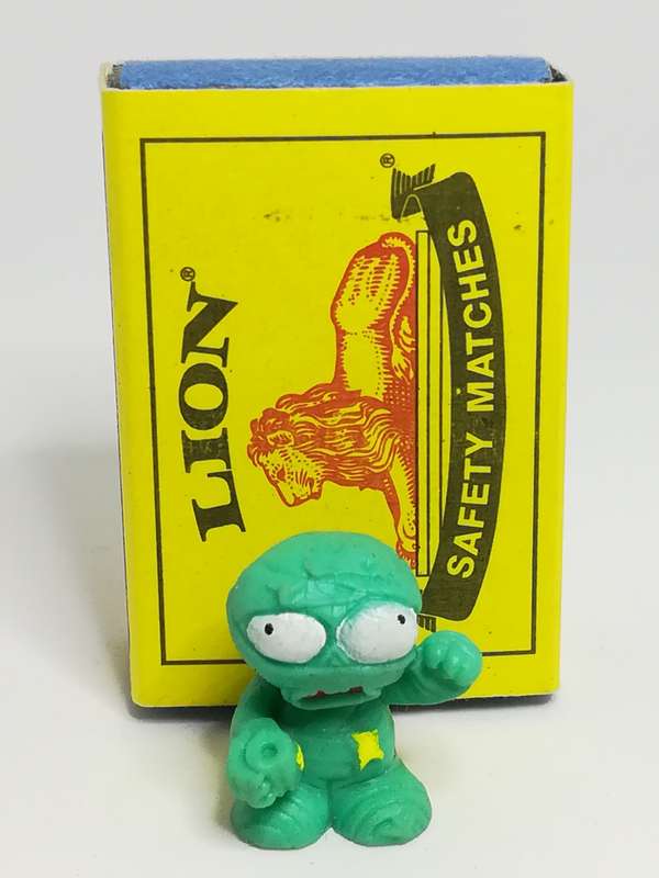 Miniature Turquoise Green Monster Big White Eye Pencil Popper (Miniature, suitable for printer's ...