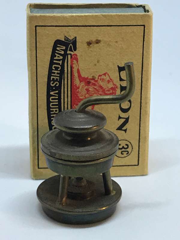 Miniature Brass Bunsen Burner (Miniature, suitable for printer's tray)