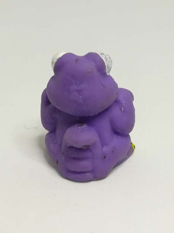 Miniature Purple & Green Pencil Popper Dinosaur Red Paint on Chin & Tummy (Miniature, suitable fo...