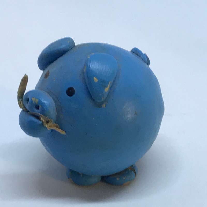 Miniature Blue Pig (Miniature, suitable for printer's tray)