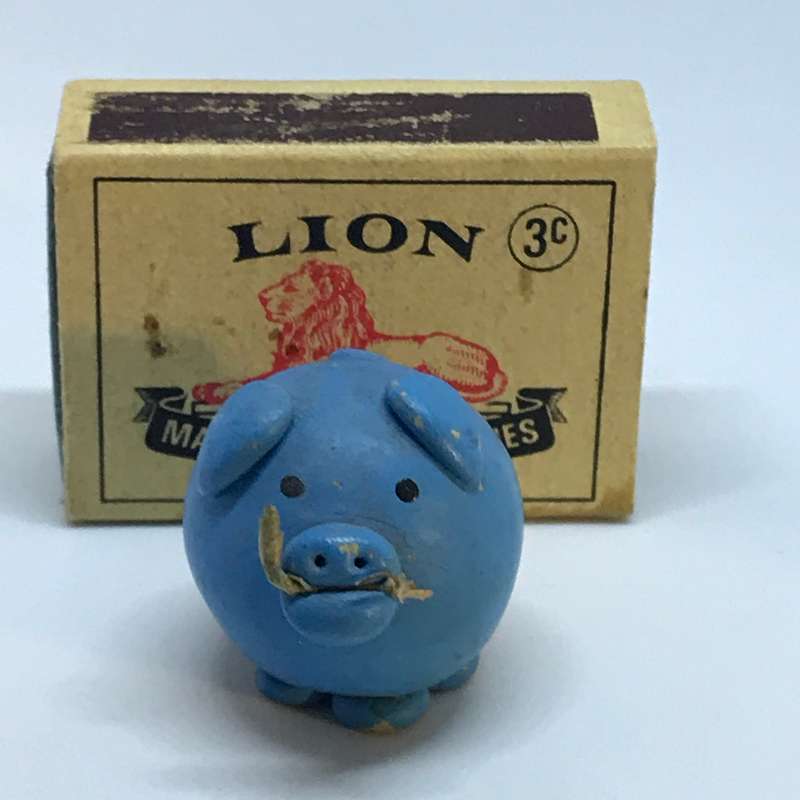 Miniature Blue Pig (Miniature, suitable for printer's tray)