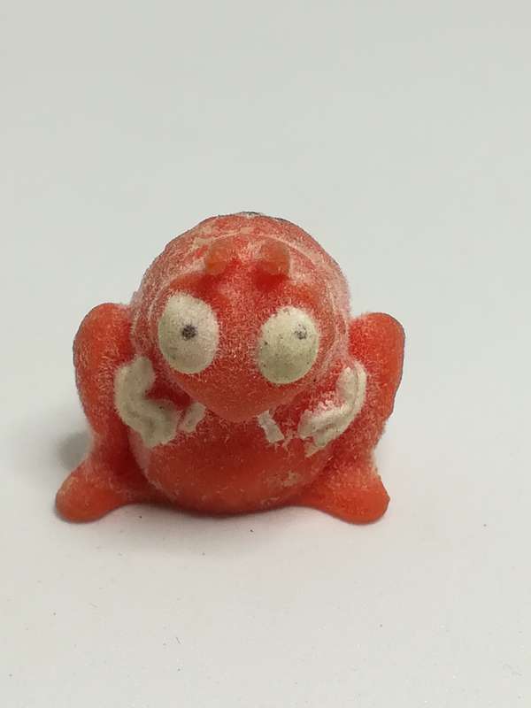 Miniature Dark Orange & White Pencil Popper Bug (Miniature, suitable for printer's tray)