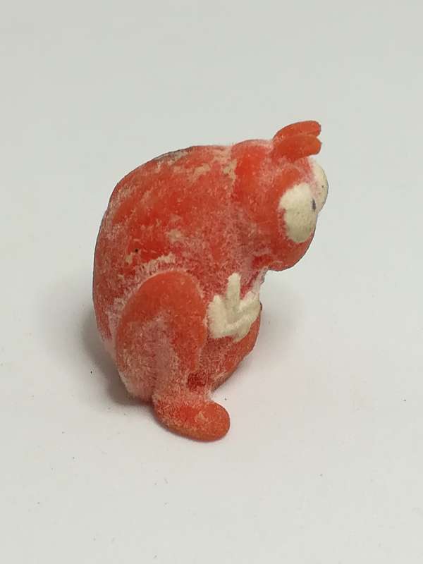 Miniature Dark Orange & White Pencil Popper Bug (Miniature, suitable for printer's tray)