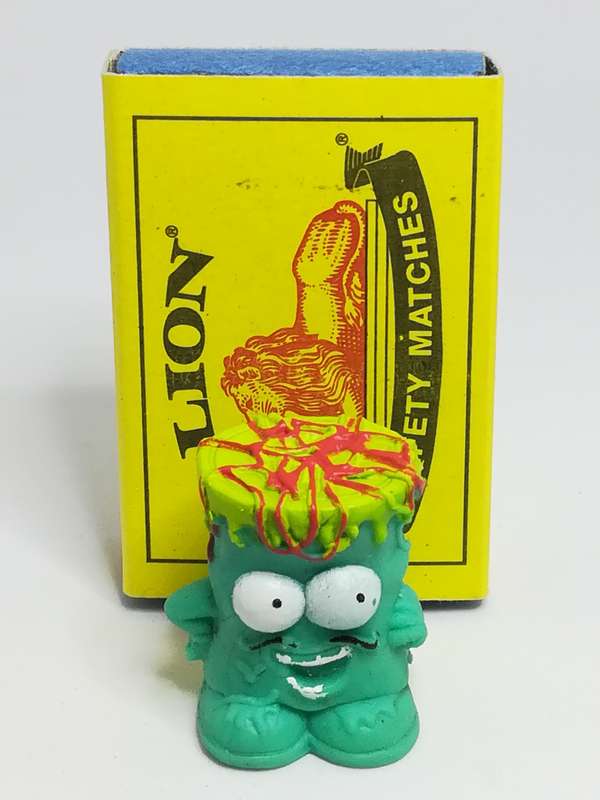 Miniature Turquoise Blue, Green & Red Pencil Popper White Big Eye & Black Moustache (Miniature, s...