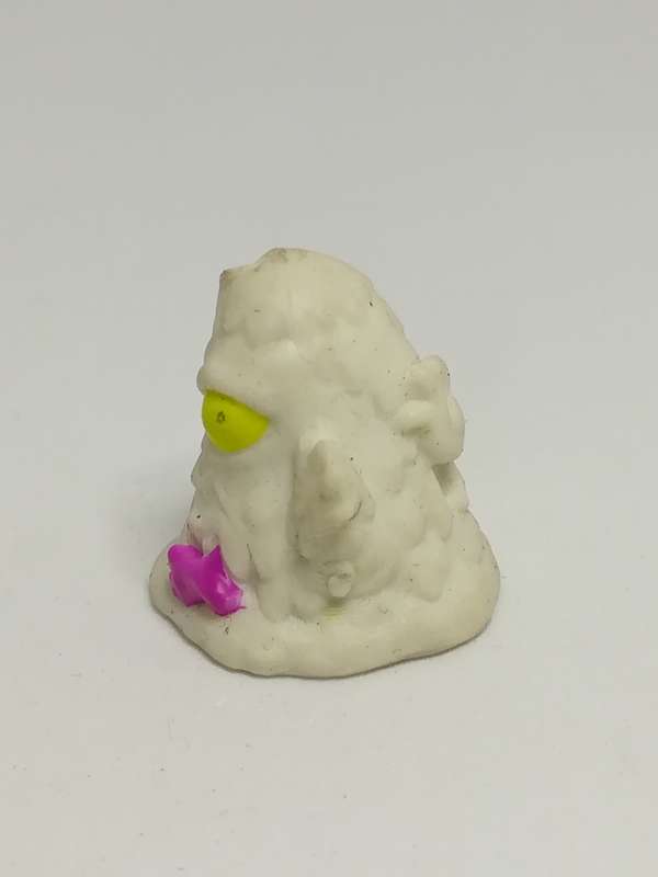 Miniature White Scary Pencil Popper Pink Bow & Yellow Eye (Miniature, suitable for printer's tray)