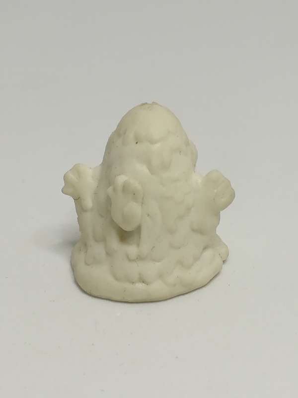Miniature White Scary Pencil Popper Pink Bow & Yellow Eye (Miniature, suitable for printer's tray)