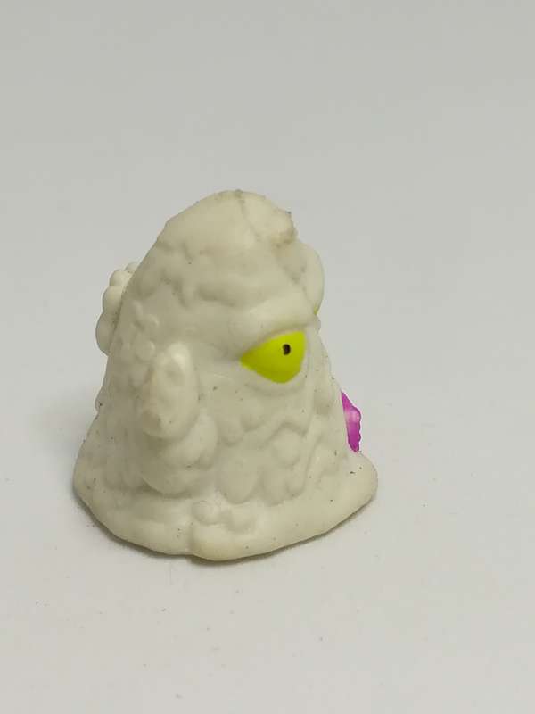 Miniature White Scary Pencil Popper Pink Bow & Yellow Eye (Miniature, suitable for printer's tray)
