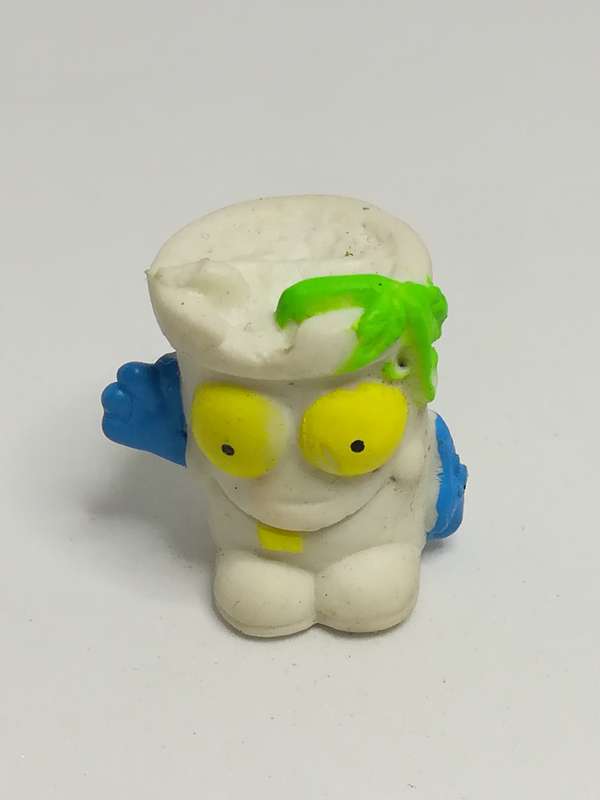 Miniature White Pencil Popper Green Hair, Blue Arms, Yellow Tooth & Eye (Miniature, suitable for ...