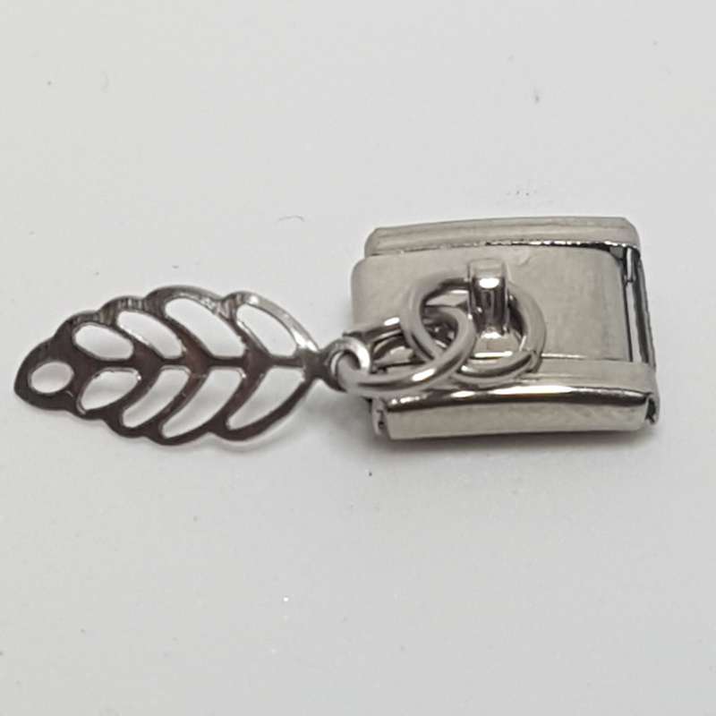 Italian Charm Dangle Leaf (Fits Nomination Bracelet)