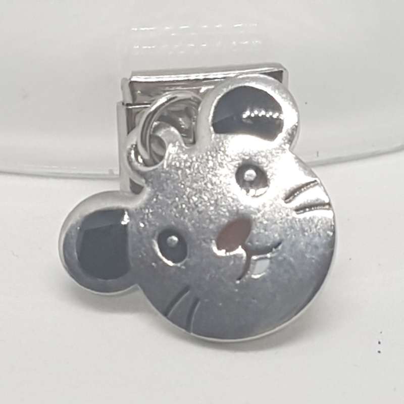 Italian Charm Dangle Mouse (Fits Nomination Bracelet)
