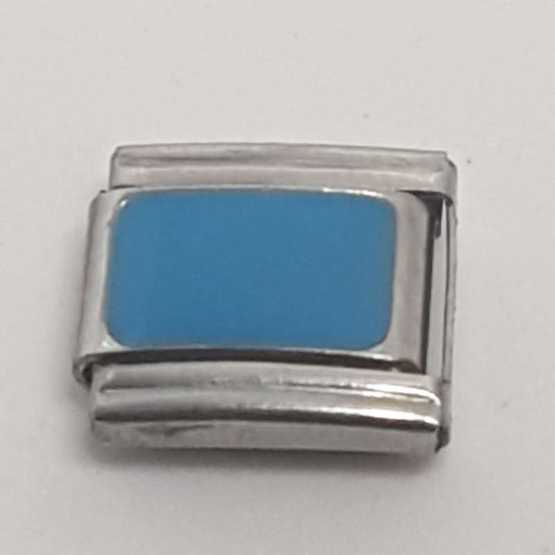 Italian Charm Cube Blue Enamel (Fits Nomination Bracelet)