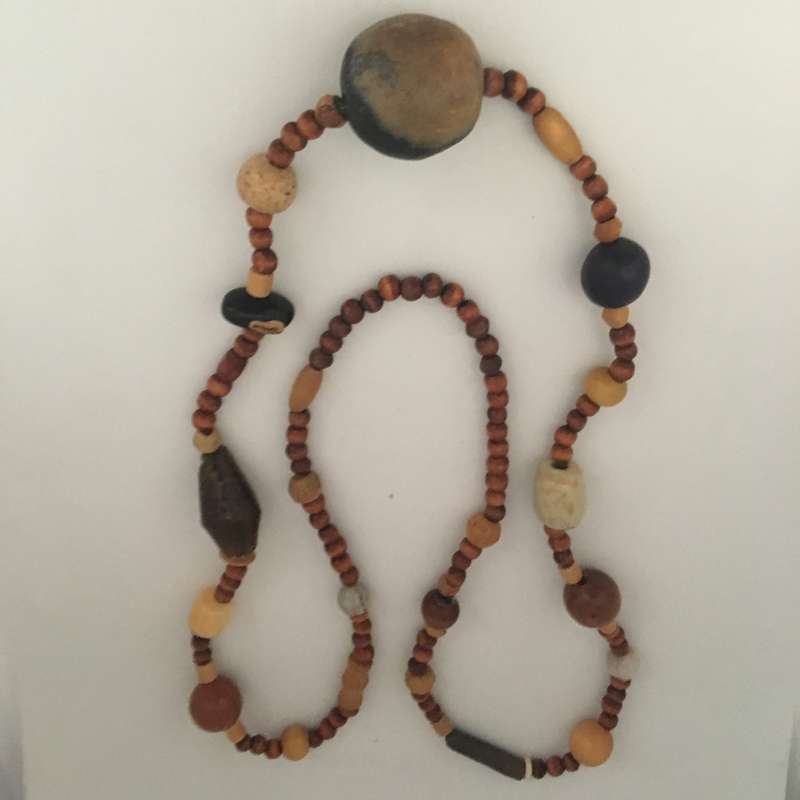Necklace Wooden Beads with Various Beads