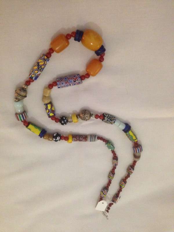 Millefiori with Amber Necklace
