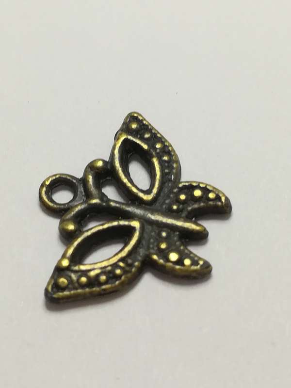 Charm Dangle: 'Brass' Butterfly