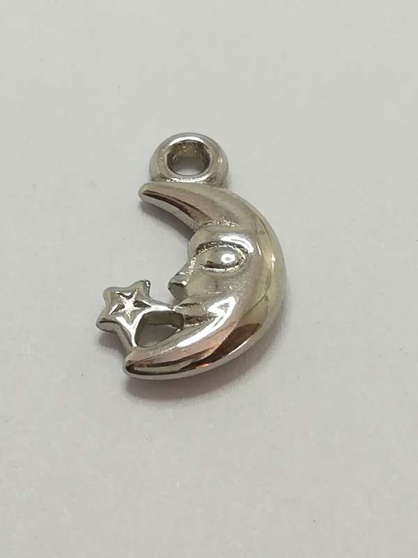 Charm Dangle: 'Silver' Moon & Stars