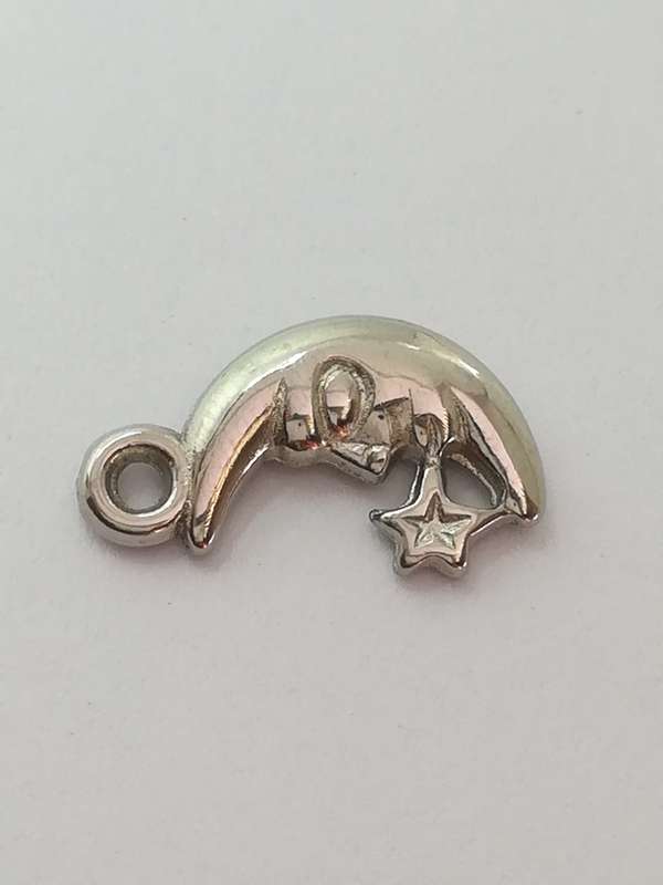 Charm Dangle: 'Silver' Moon & Stars