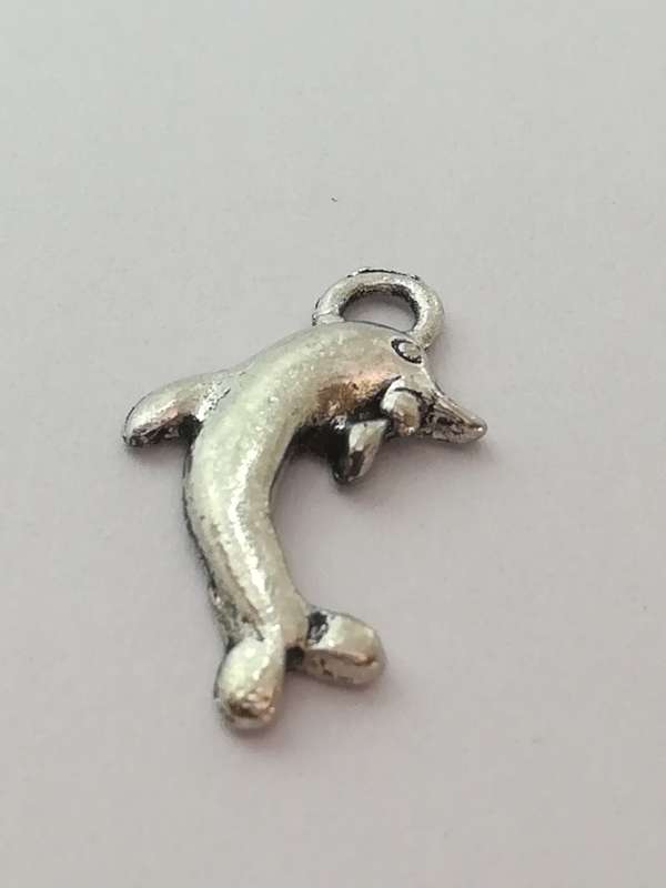 Charm Dangle: 'Silver' Dancing Dolphin
