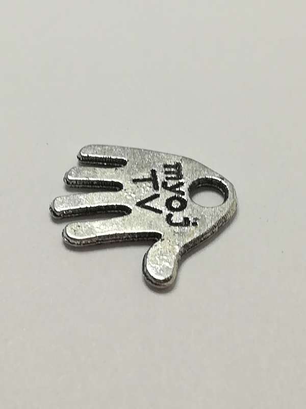 Charm Dangle: 'Silver' Handmade Palm/Hand